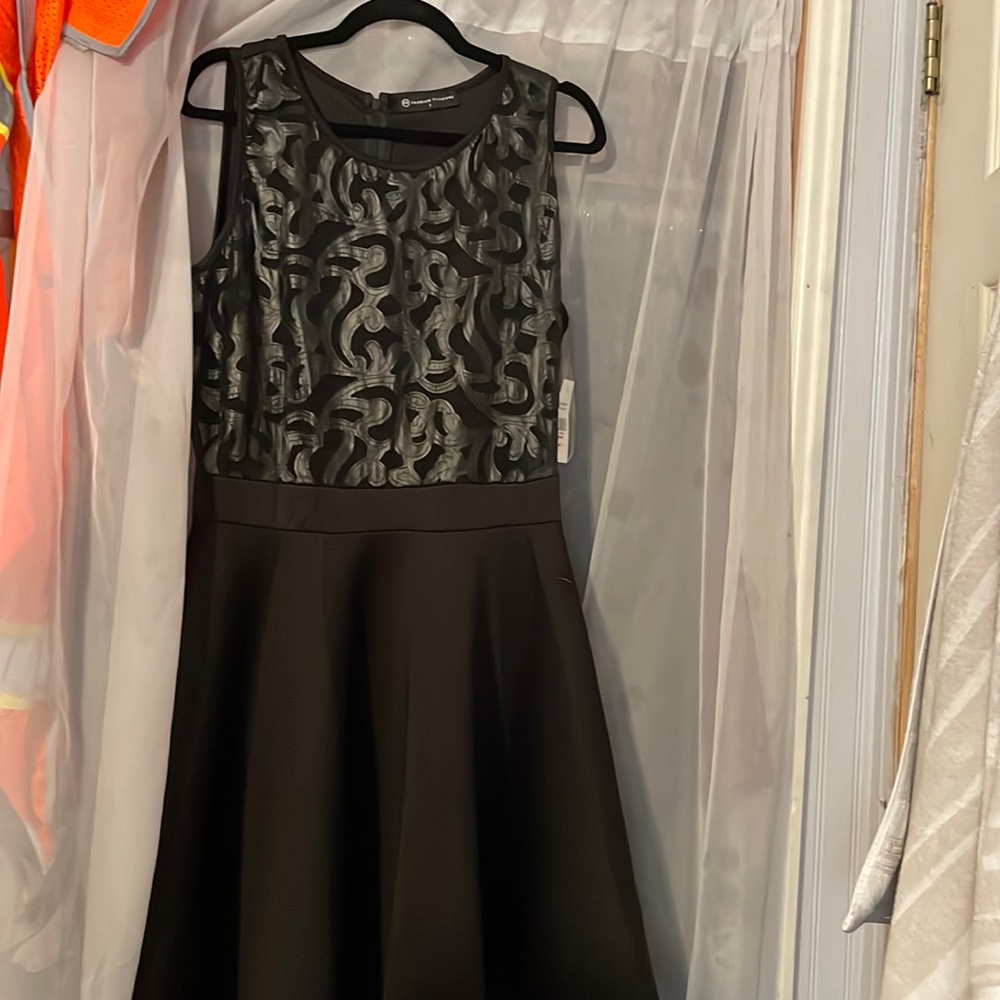 Mesh flare dress